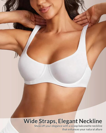 ✨ Last Day 50% OFF - Everyday Comfort Seamless Balconette Bra | Invisible T-Shirt Bra with Lift👙
