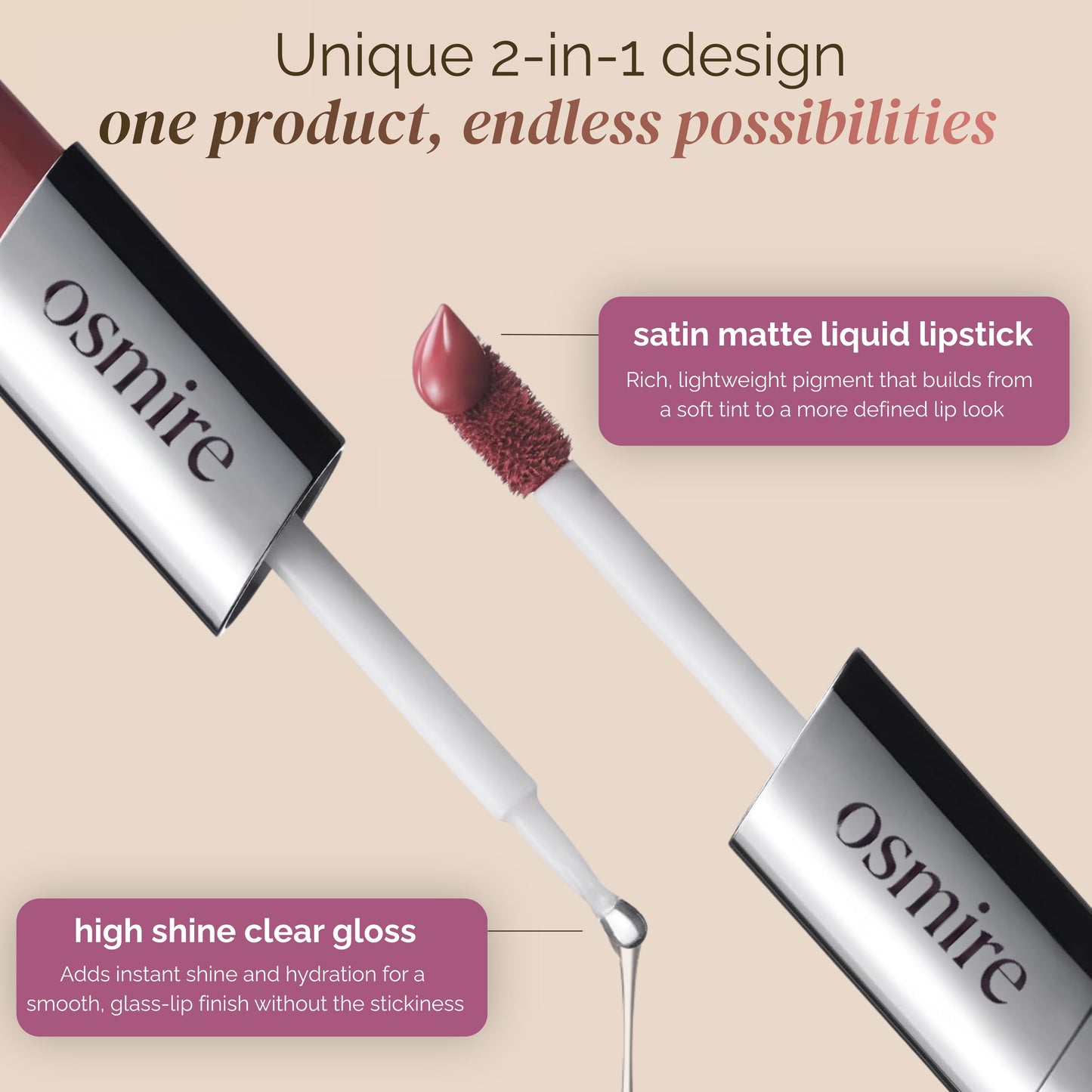 💥Last Day Buy 1 Get 1 Free - Dual-ended liquid lipstick
