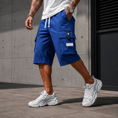 ⏳LAST DAY SALE 57% OFF !! 🔥Men's Casual Drawstring Capri Cargo Pants - Water-Resistant & Wrinkle-Free🎁 Buy 2 Free Shipping