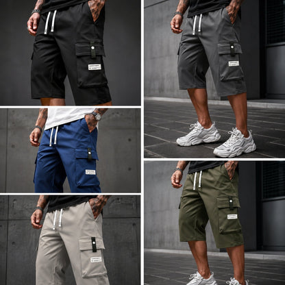 ⏳LAST DAY SALE 57% OFF !! 🔥Men's Casual Drawstring Capri Cargo Pants - Water-Resistant & Wrinkle-Free🎁 Buy 2 Free Shipping