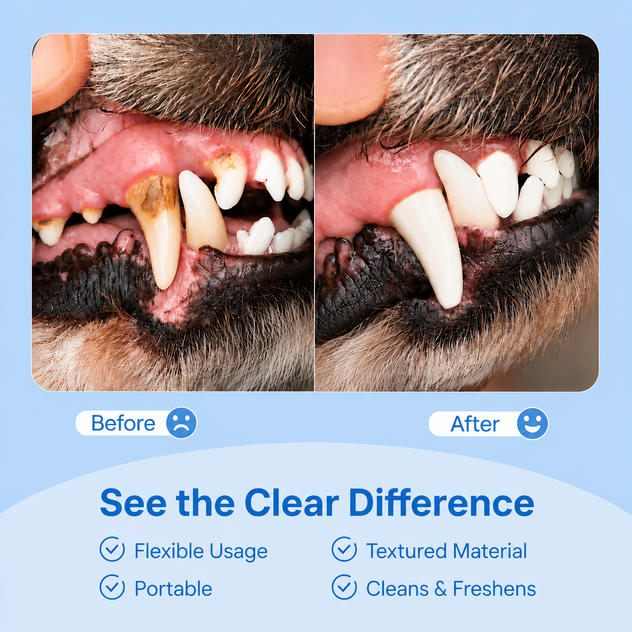 Dog & Cat Teeth Cleaning Finger Wipes