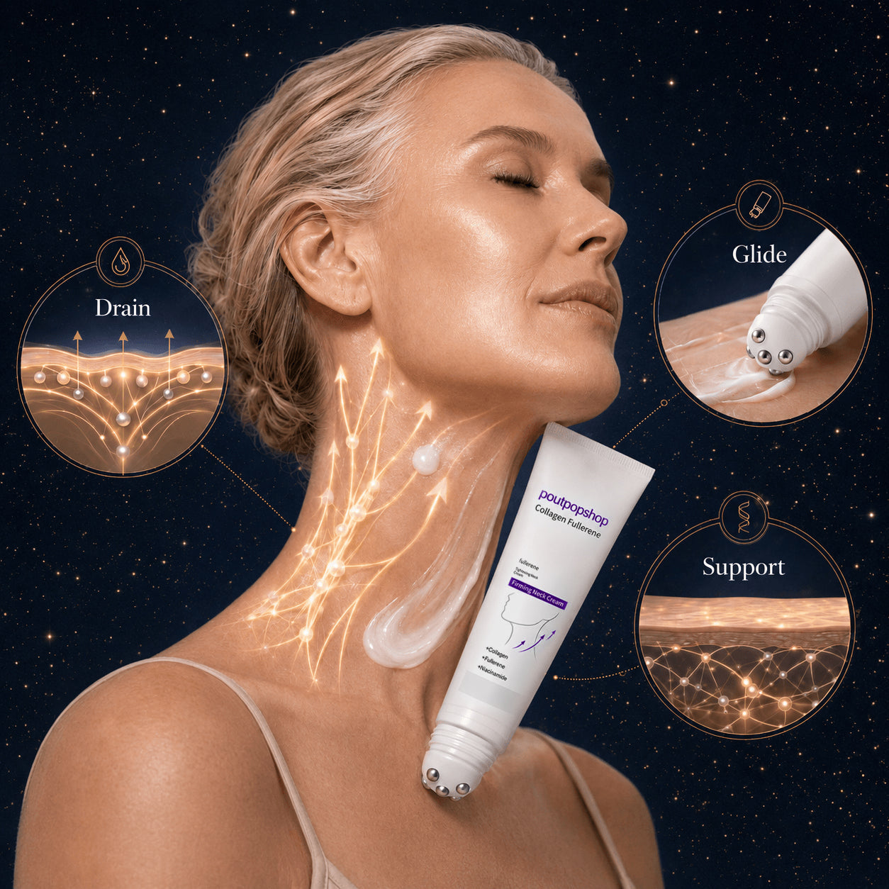Firming Neck Cream Firms the Neck,ReducesWrinkles & Double Chin