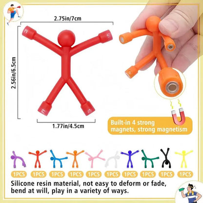 Magnetic Fidget Toys  Bright Solid Colors BPA-Free Sensory Building Fridge Kids Toys