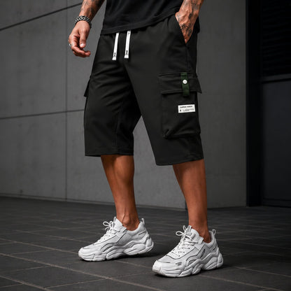 ⏳LAST DAY SALE 57% OFF !! 🔥Men's Casual Drawstring Capri Cargo Pants - Water-Resistant & Wrinkle-Free🎁 Buy 2 Free Shipping