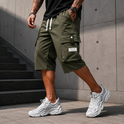 ⏳LAST DAY SALE 57% OFF !! 🔥Men's Casual Drawstring Capri Cargo Pants - Water-Resistant & Wrinkle-Free🎁 Buy 2 Free Shipping