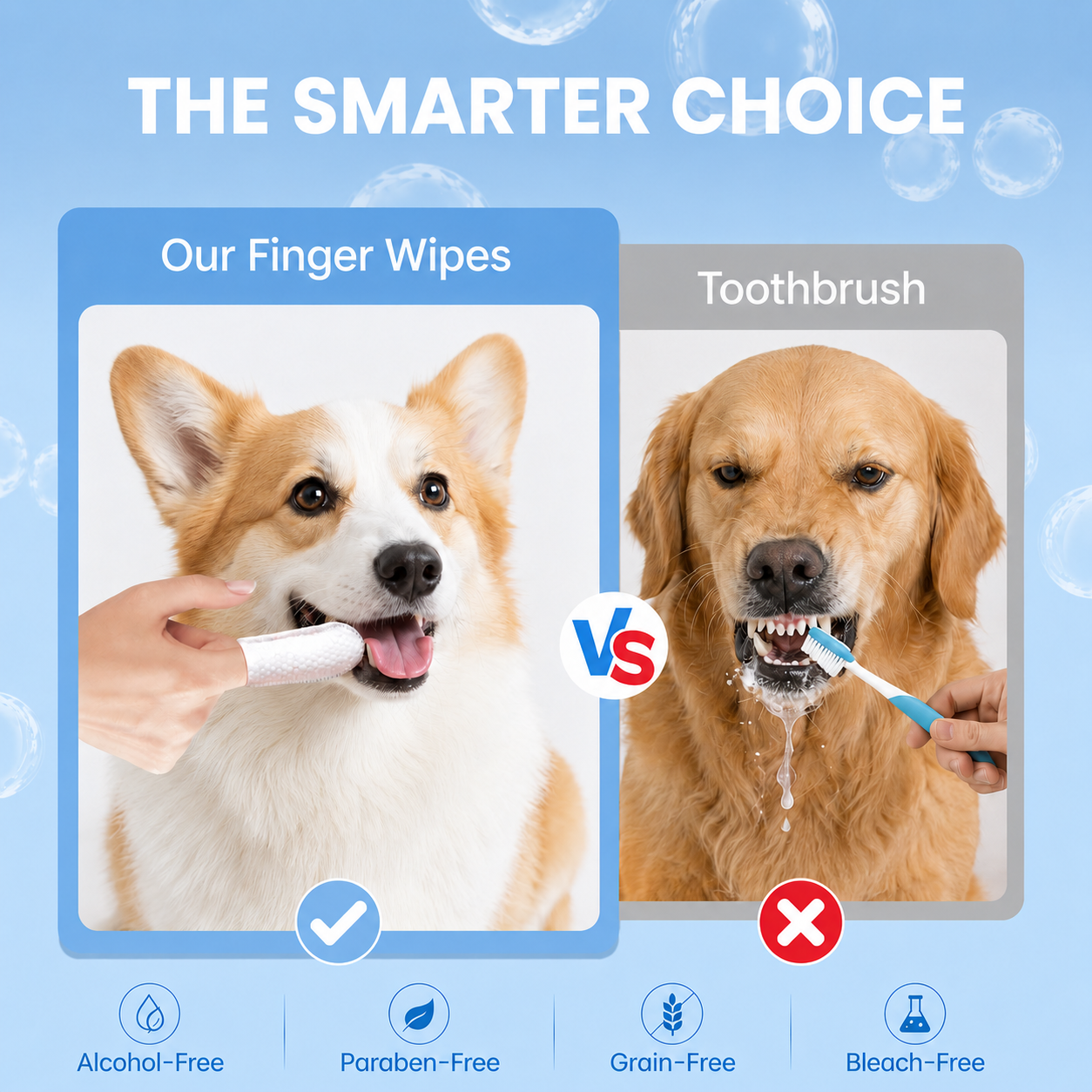 Dog & Cat Teeth Cleaning Finger Wipes
