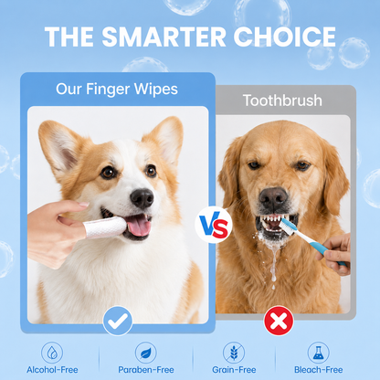 Dog & Cat Teeth Cleaning Finger Wipes